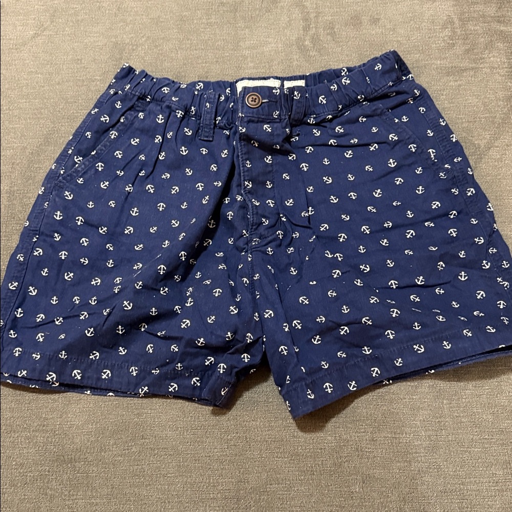 Abercrombie & Fitch Navy and Beige Shorts